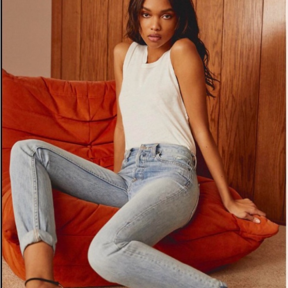 Denim Forum Light Blue Skinny Jeans